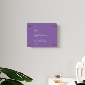 Acrylic Wall Art Panels Poem Display