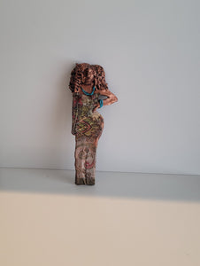 Miniature lady sculpture